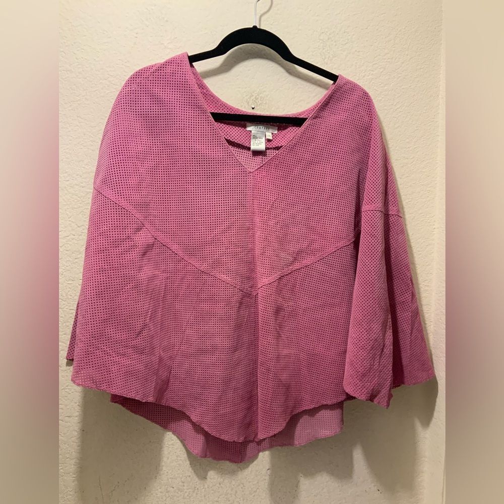 Cape by Co & Eddy, L/XL genuine suede (Poncho)